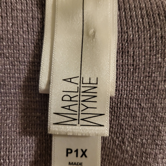 Marla Wynne Jacquard Knit Drama Topper in Lilac P1X - Picture 8 of 9